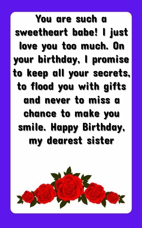 happy birthday quotation for sister
